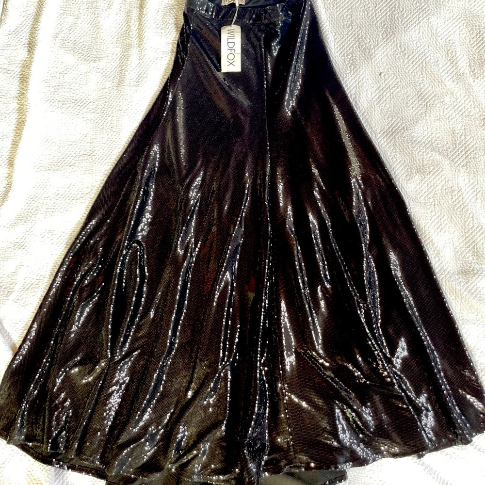 Sequined Evening Gown Skirt